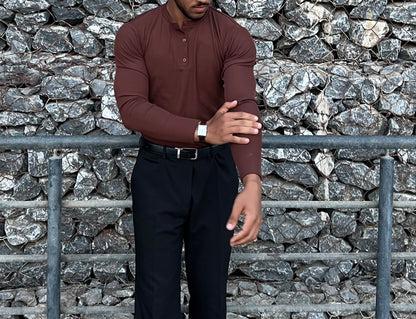 Long sleeves Henley shirt