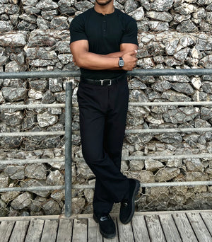Short sleeves Henley shirt