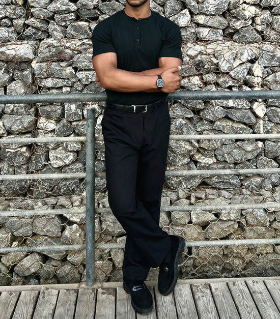 Short sleeves Henley shirt
