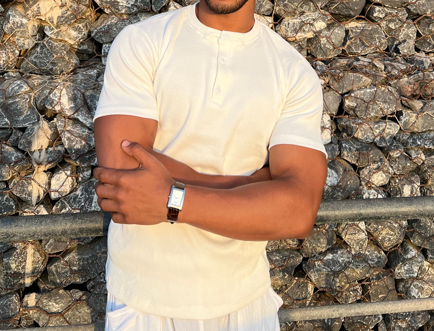 Short sleeves Henley shirt