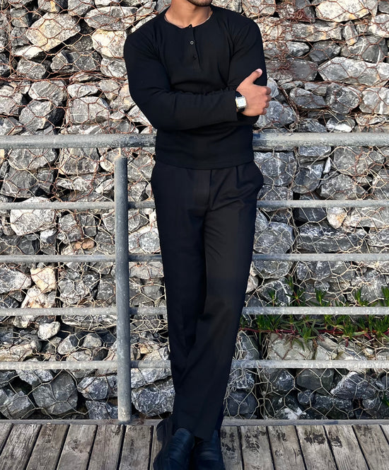 Long sleeves Henley shirt