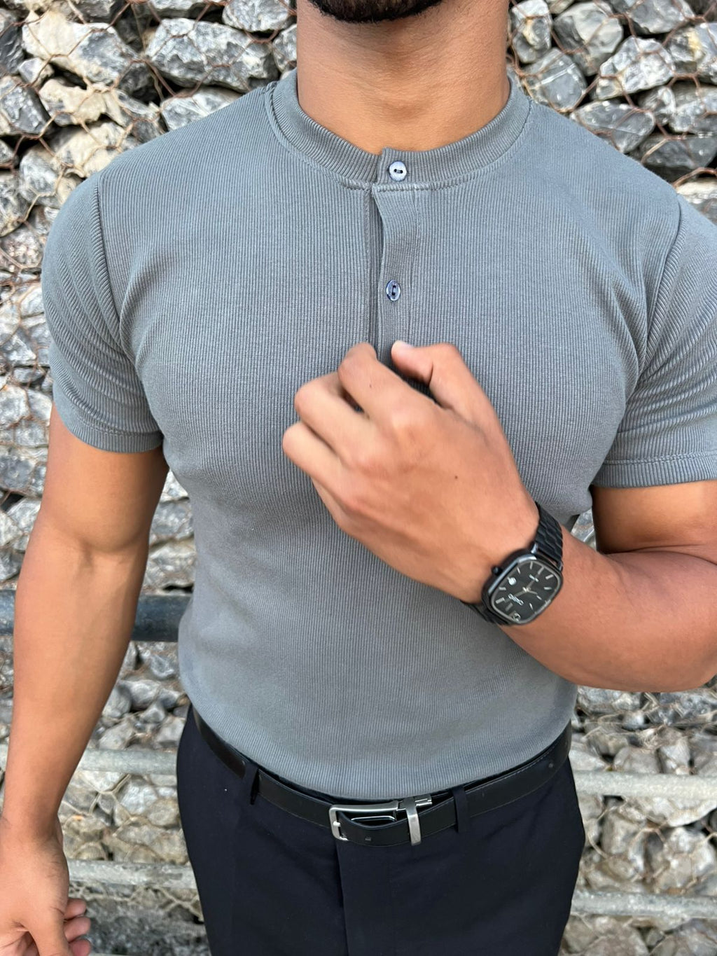 Henley Homme – Manches Courtes