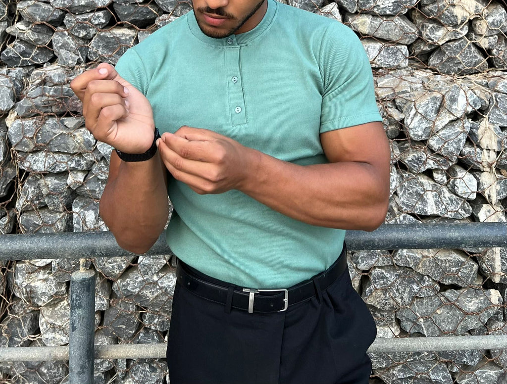 Henley Homme – Manches Courtes