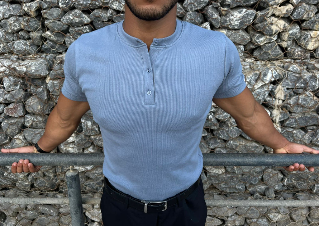 Henley Homme – Manches Courtes