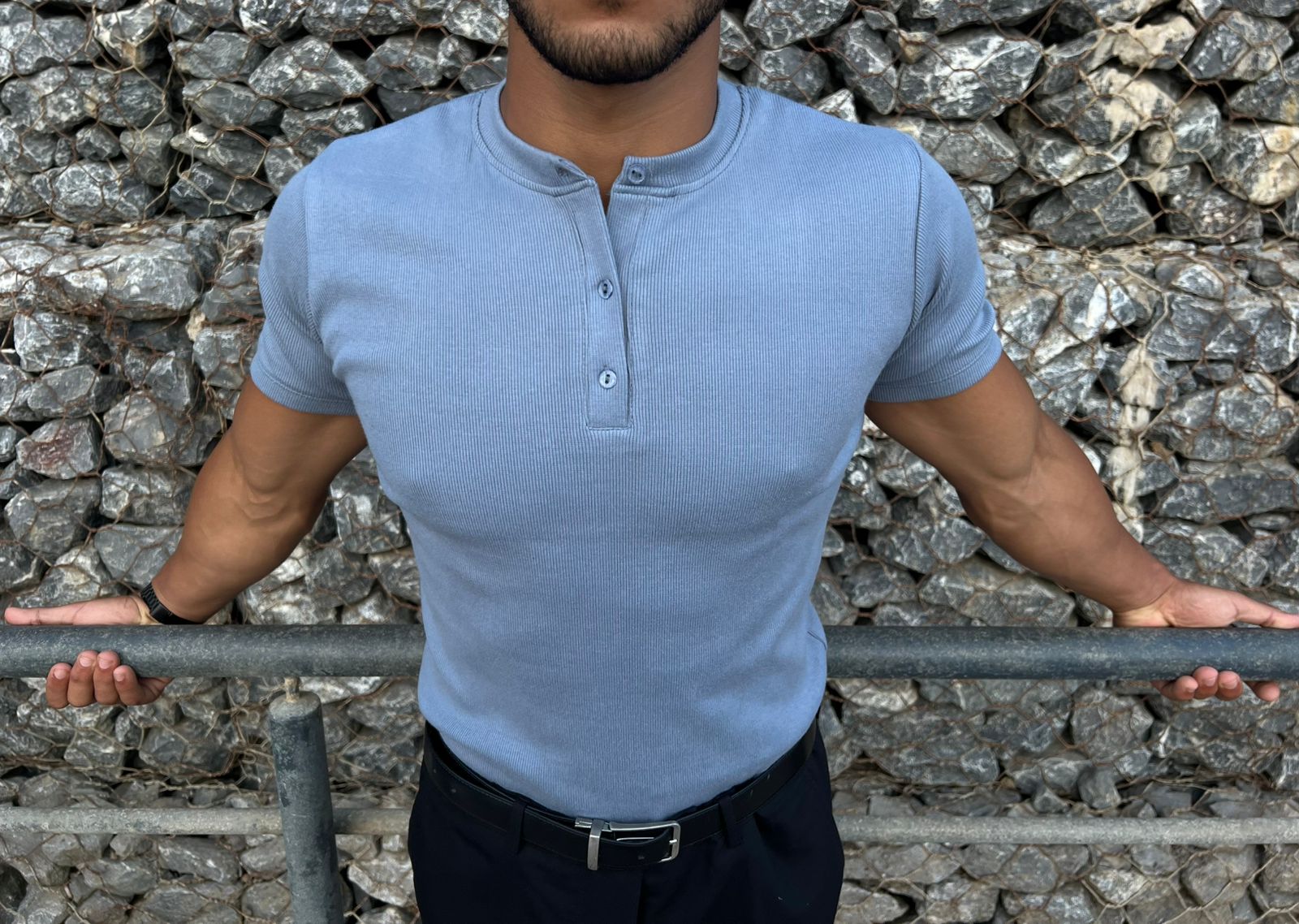 Henley Homme – Manches Courtes