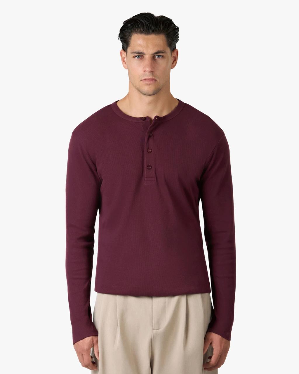 Long sleeves Henley shirt